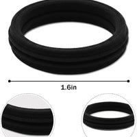 100pcs Coffee Nylon Hair Ties & Elastic Bands Ponytail Holders for Women DEMO