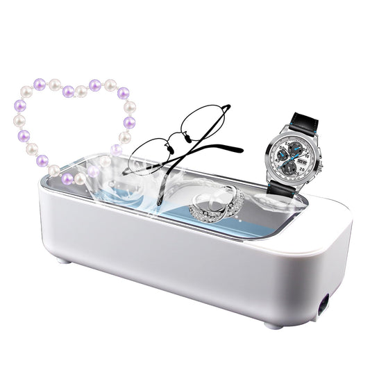 Ultrasonic Jewelry Cleaner for Glasses Rings Coins Makeup Cleaning 500ml NEW