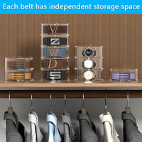 5-Layer Clear Acrylic Watch Boxes Organizer Closet Storage Display NEW