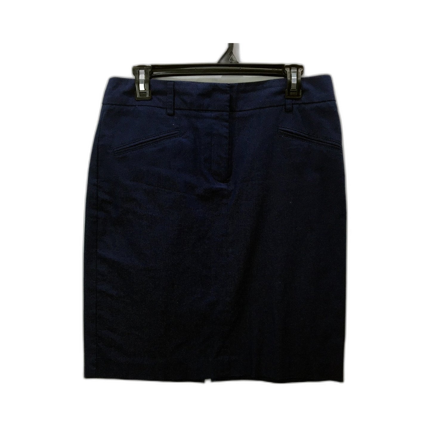 Navy Blue Polka Dot Pencil Skirt by Jacqui E, Womens Size 10 NEW
