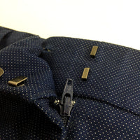 Navy Blue Polka Dot Pencil Skirt by Jacqui E, Womens Size 10 NEW