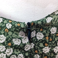 Womens Motel Elara Floral Print Green Short Sleeve Dress Size S NEW