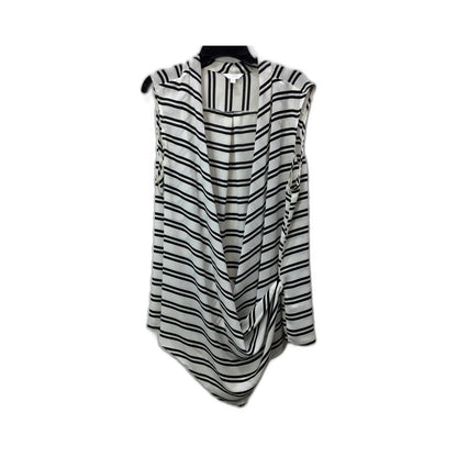 KHOKO Womens Striped Pullover Wrap Tank Top Casual Black and White NEW