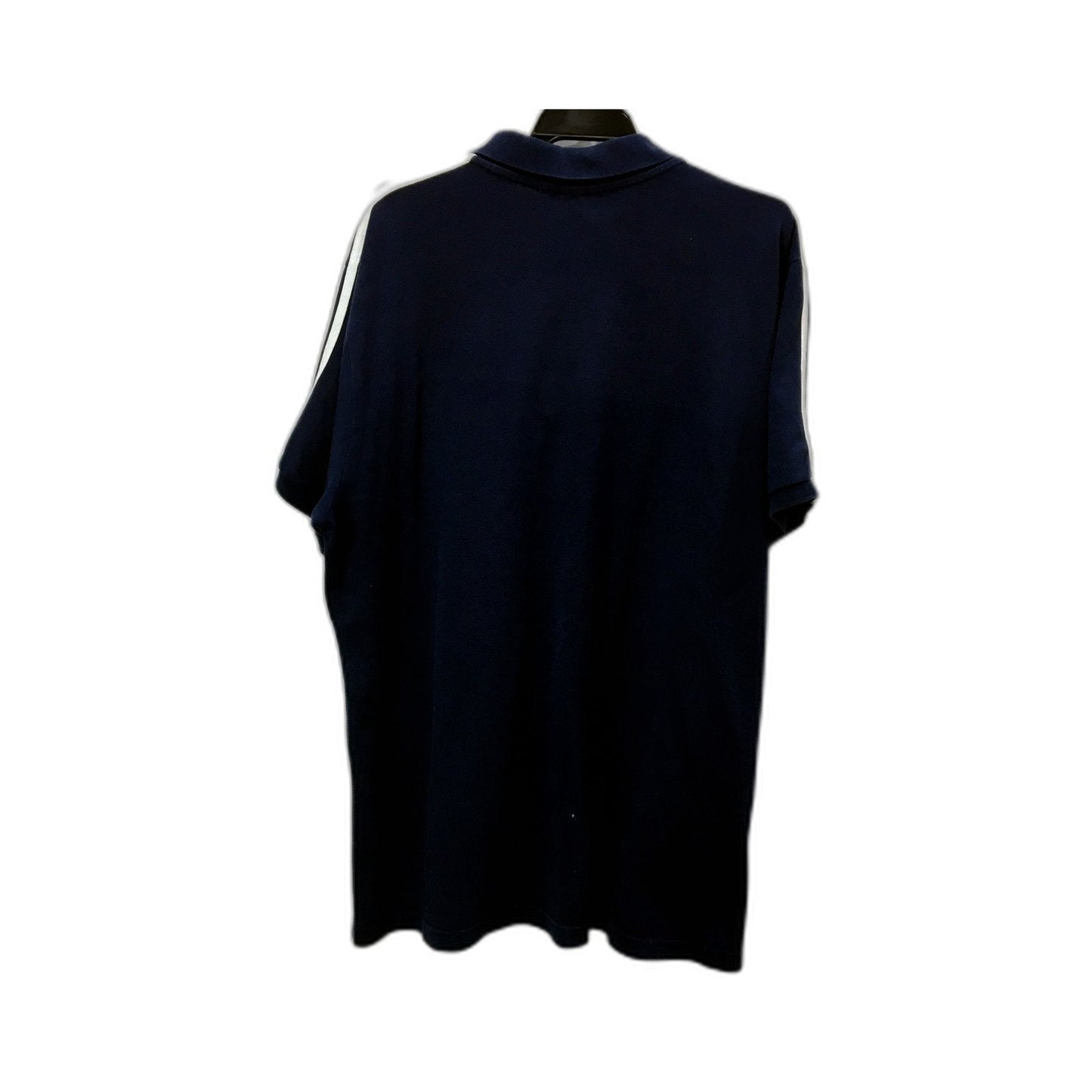 adidas Mens Navy Blue Striped Polo Shirt for 2XL Size
