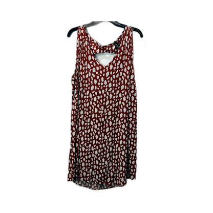 Ed.it.ed Womens Sleeveless Polka Dot Viscose Dress Red and White Size 10