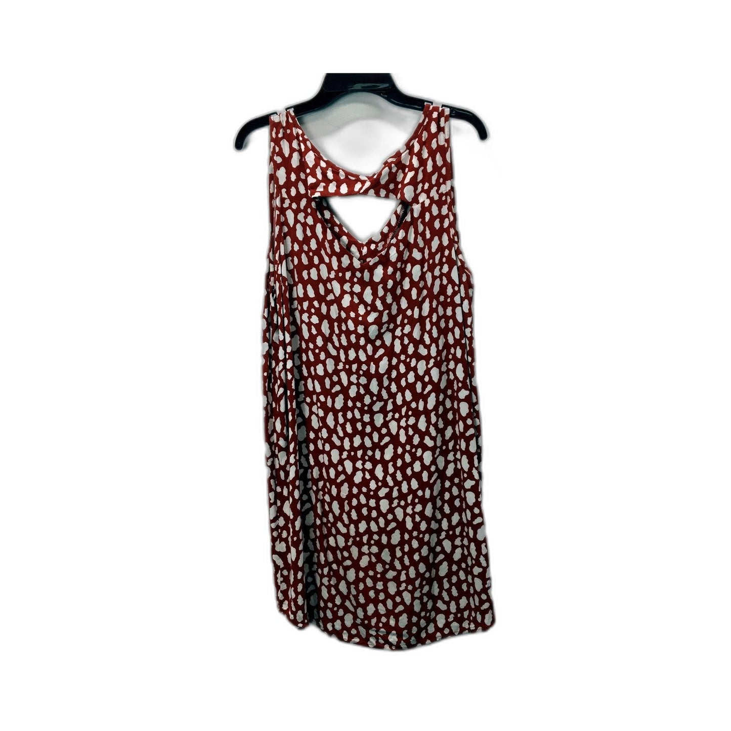 Ed.it.ed Womens Sleeveless Polka Dot Viscose Dress Red and White Size 10