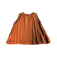 Womens VL Flared Linen Blend Blouse Tank Top in Orange Size 8