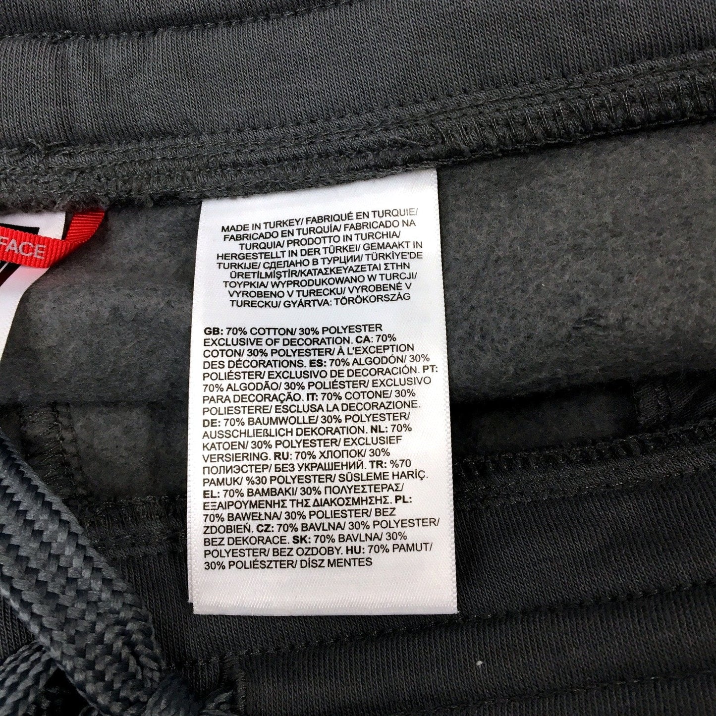 The North Face Mens Relaxed Fit Black Sweatpants - Large Size