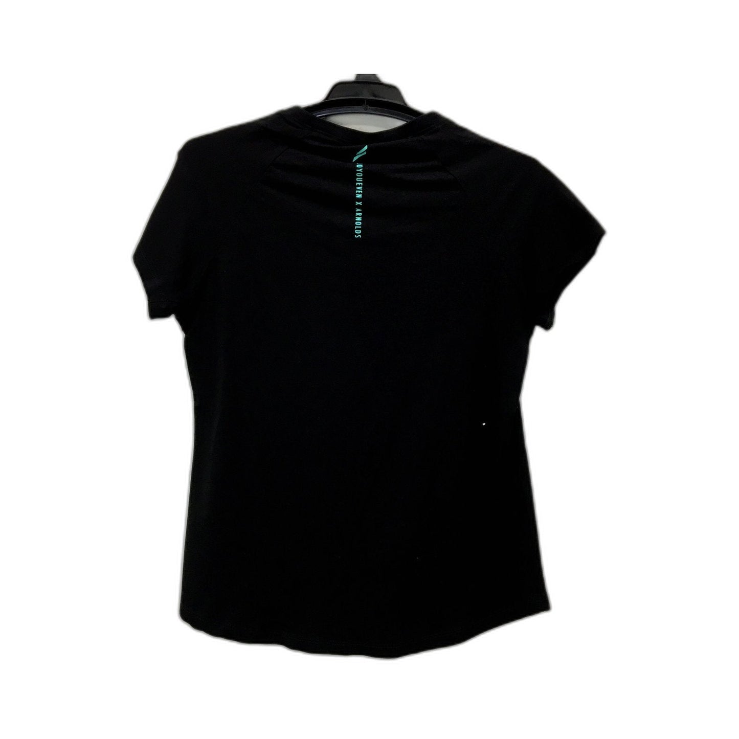 Doyoueven Womens Cotton Blend T-Shirt Comfortable Workout Gym Top Black NEW