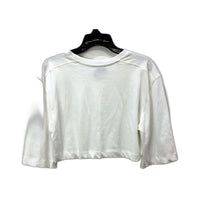 Womens Zara Cropped Sweatshirt - Soft, Comfortable, White, Small