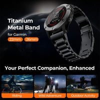 YINIXIN Titanium Smartwatch Replacement Band Quick Release Metal Strap NEW