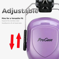 ProCase Noise Reduction Safety Ear Muffs Hearing Protection Purple&Black NEW