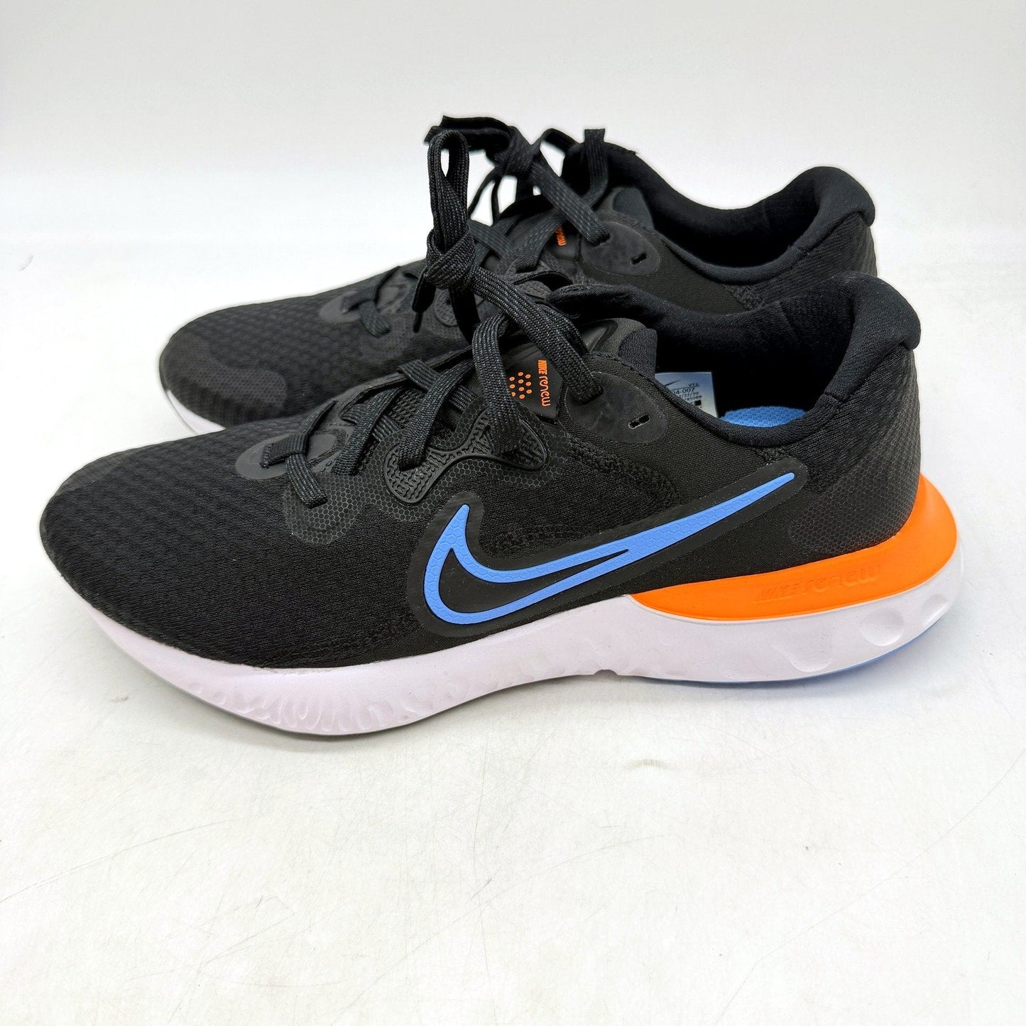 Nike Mens Renew Run 2 Lightweight Athletic Running Shoes Black US 7.5 NEW