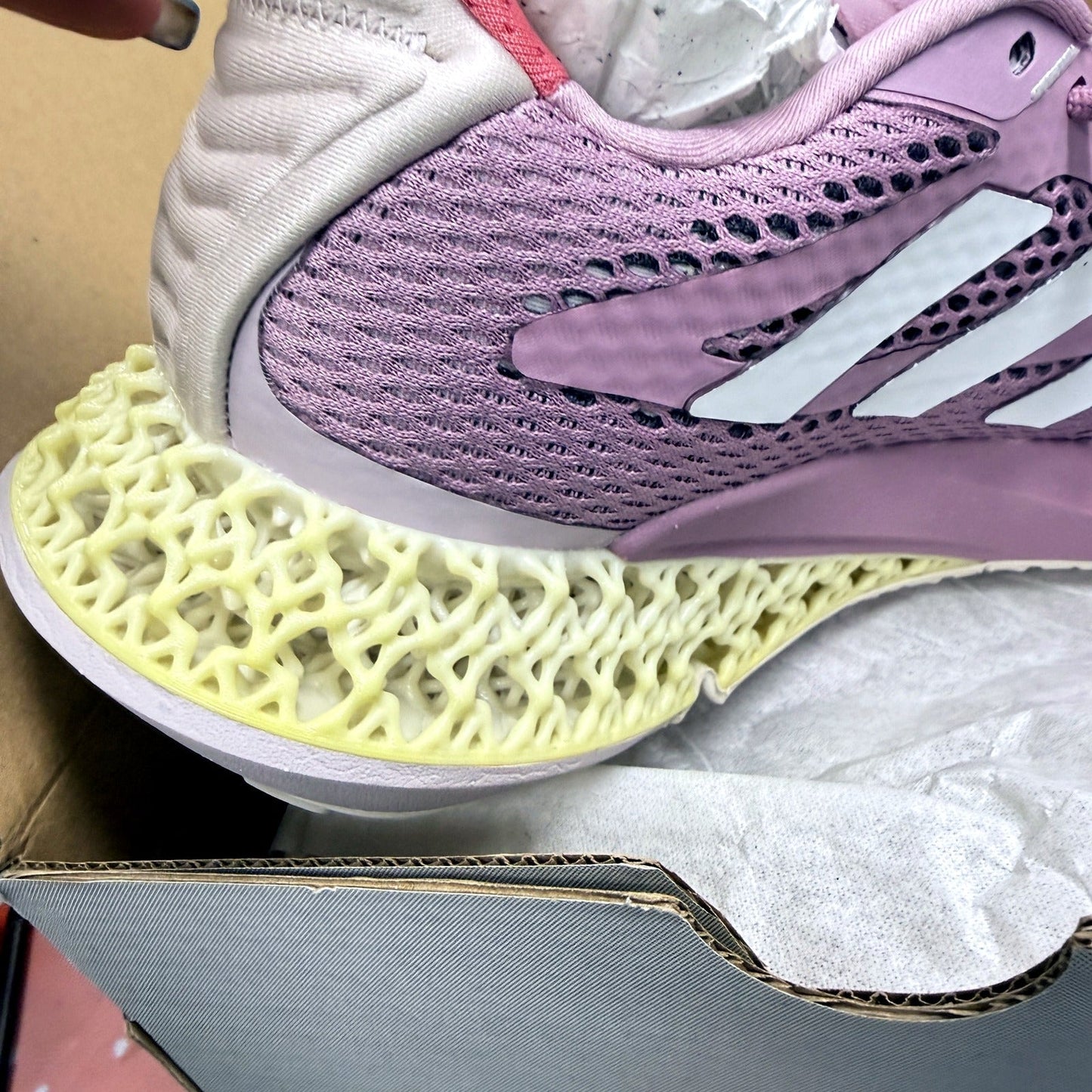 adidas 4DFWD Pulse Running Shoes Cushioned Sneakers Wonder Mauve/Sandy US 8 DEMO