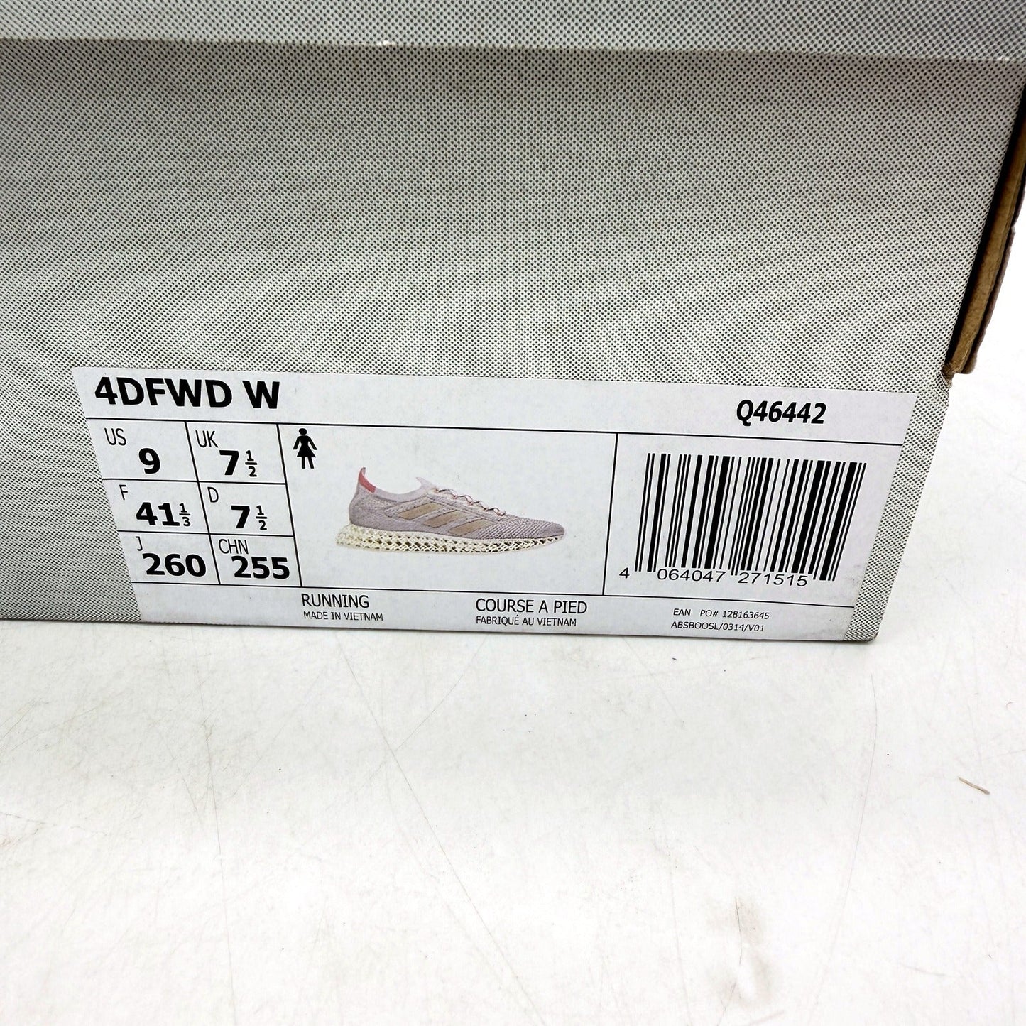 adidas Womens 4DFWD Running Shoes Boost Cushioning LilacPink 3D Midsole US9 DEMO