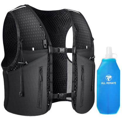 ALL REMATE Reflective Gear Vest with Water Flask, Whistle, 11 Pockets One NEW