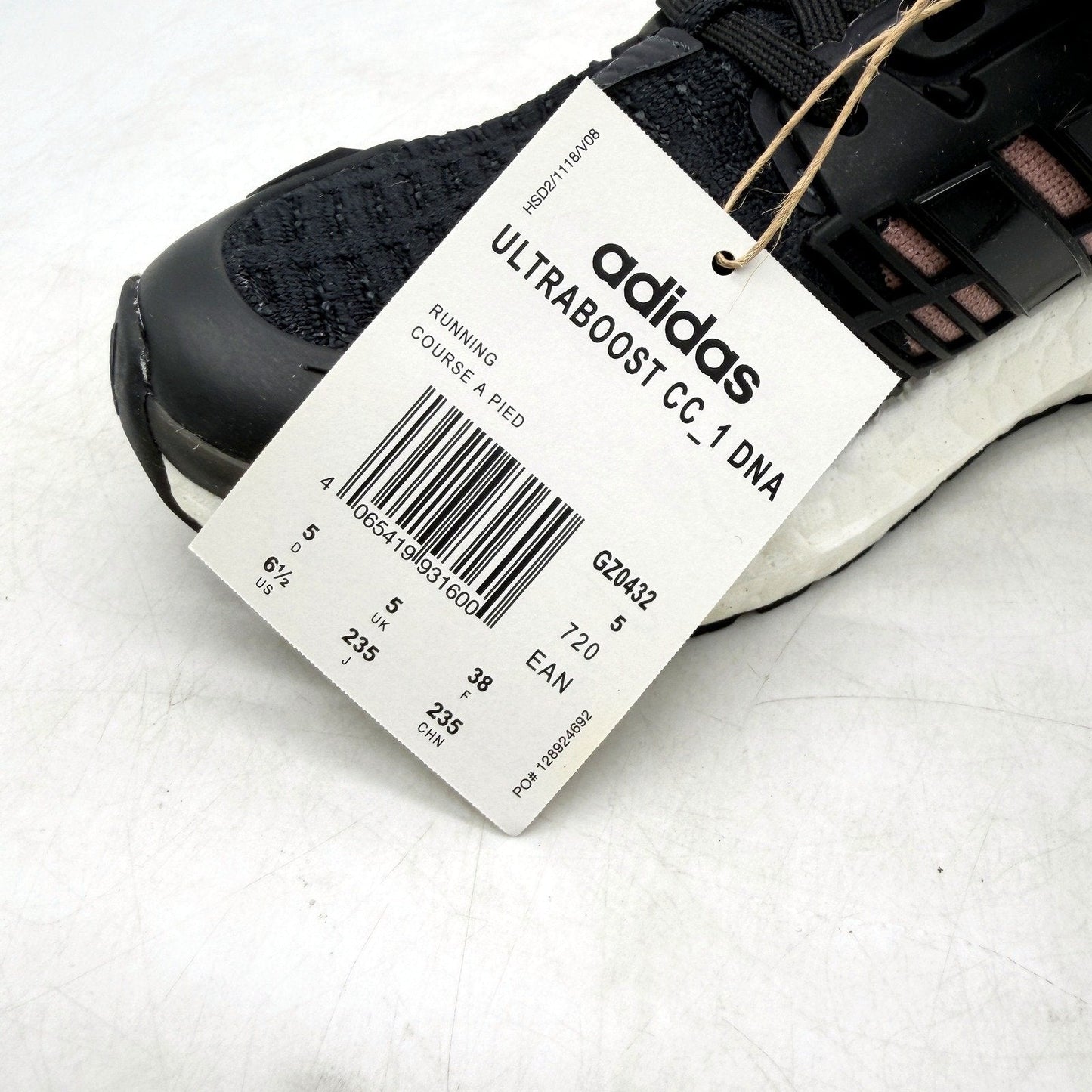 adidas Womens Ultraboost CC_1 DNA Black/Pink Running Shoes - US 6.5 NEW