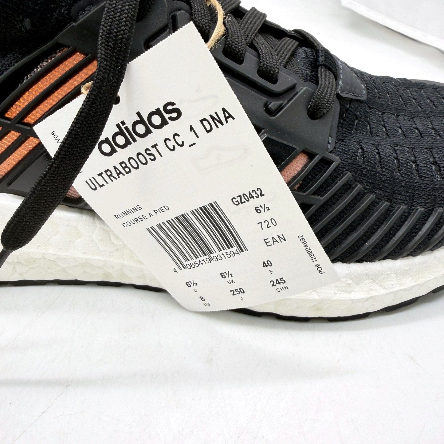 adidas Womens Ultraboost CC_1 DNA Running Shoes Black & Pink Coral US 8 NEW