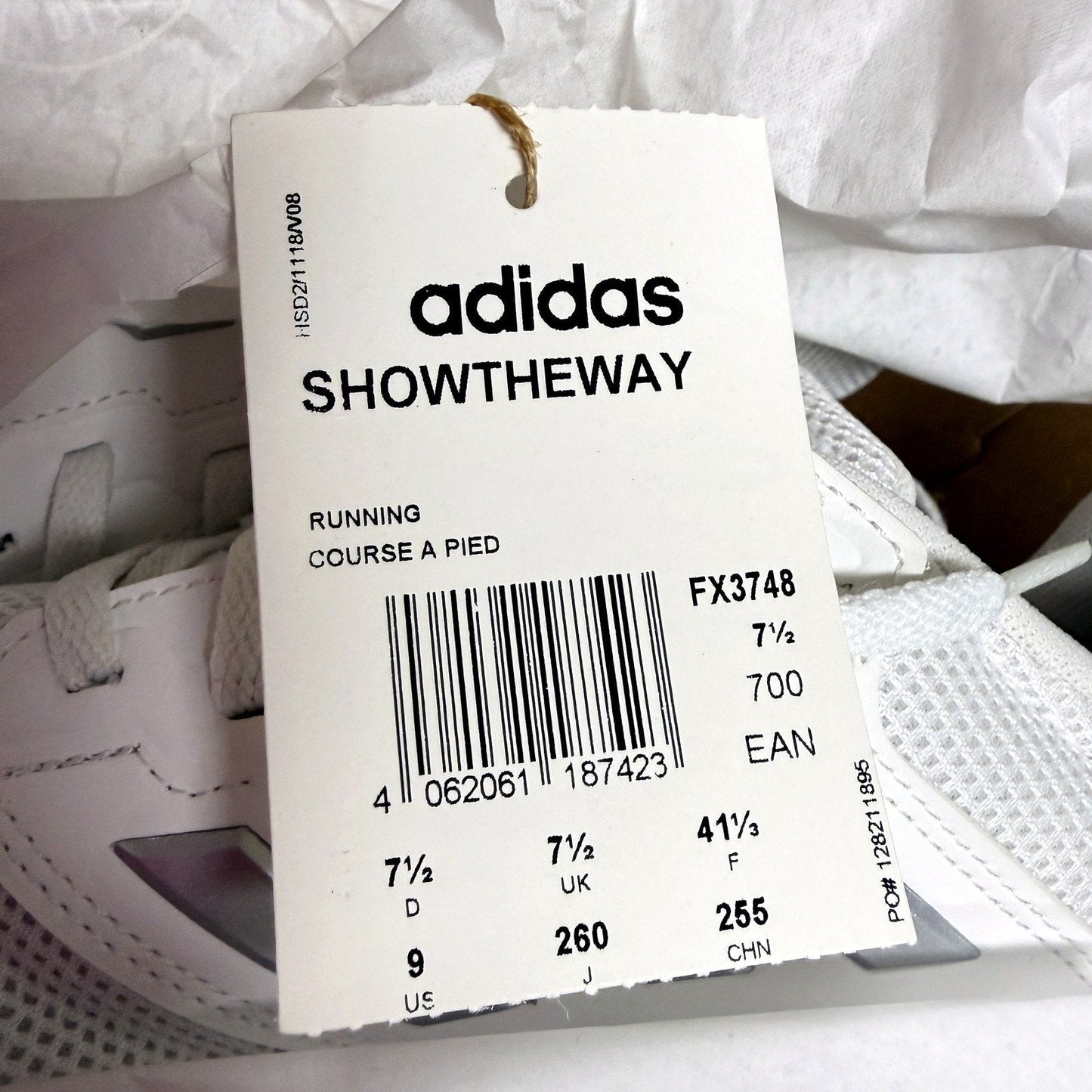 adidas Womens Showtheway Running Shoes - Grey Size US 9 NEW