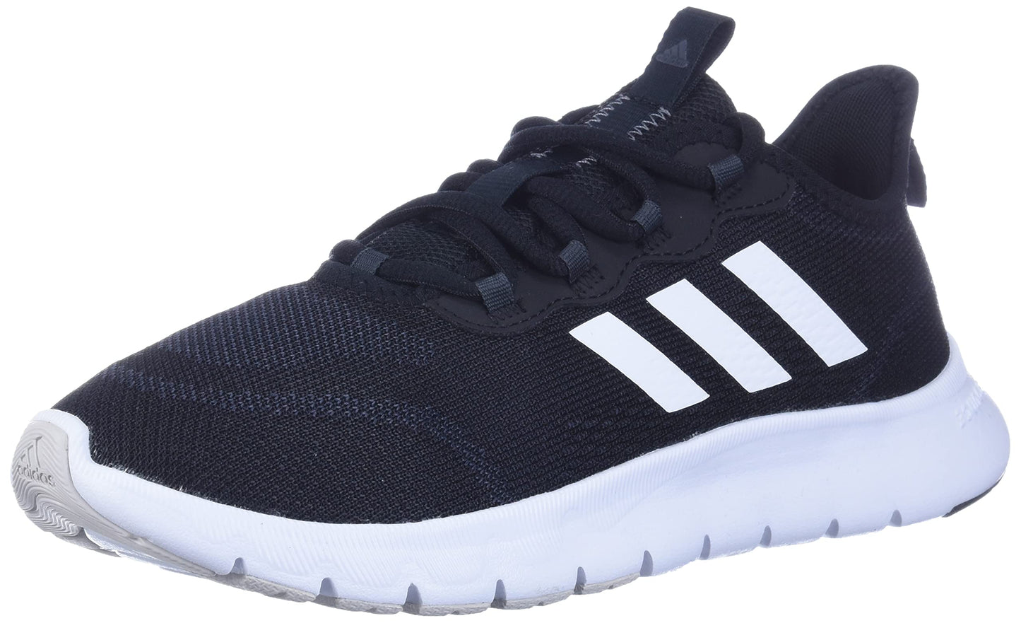 adidas Nario Move Sport Running Shoes in Black & White Stripe Womens US 9 NEW