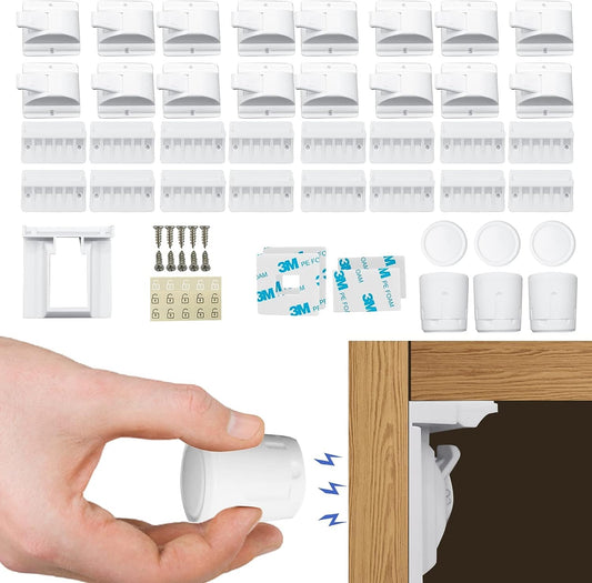 TTMALL Baby Proofing Magnetic Cabinet Locks - Child Safety Latches for DEMO