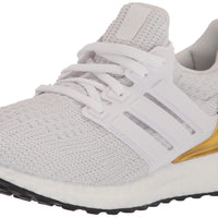 adidas Ultraboost 4.0 DNA Core White & Gold Road Running Shoes Womens US 9 NEW