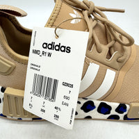 adidas Womens NMD_R1 W Beige Tan Animal Print Sole Sneakers US Size 8.5 NEW