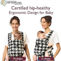 Momcozy Ergonomic Baby Carrier Houndstooth Lightweight Cozy Breathable NEW
