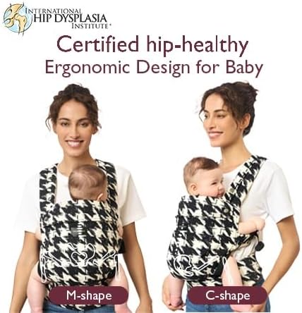 Momcozy Ergonomic Baby Carrier Houndstooth Lightweight Cozy Breathable NEW