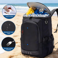 AUMTISC Lightweight Insulated Backpack Cooler Leak-Proof Food Carrier 26cm NEW