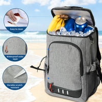 AUMTISC Lightweight Insulated Backpack Cooler Leak-Proof Outdoor Picnic NEW