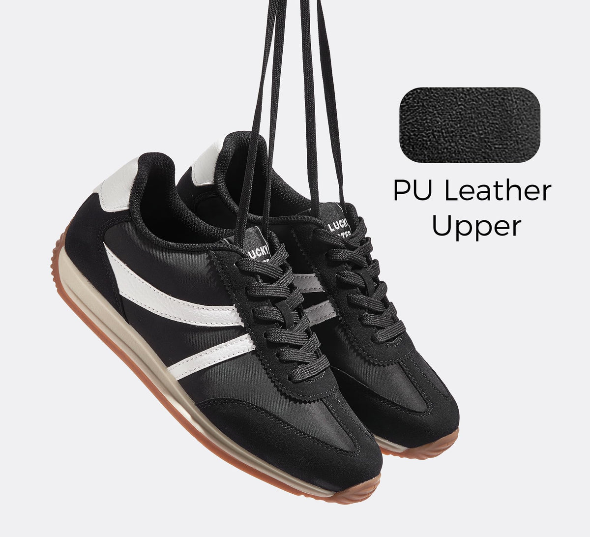 LUCKY STEP Retro Fashion Trainers Casual Running Shoes Non-Slip Womens US 9 NEW