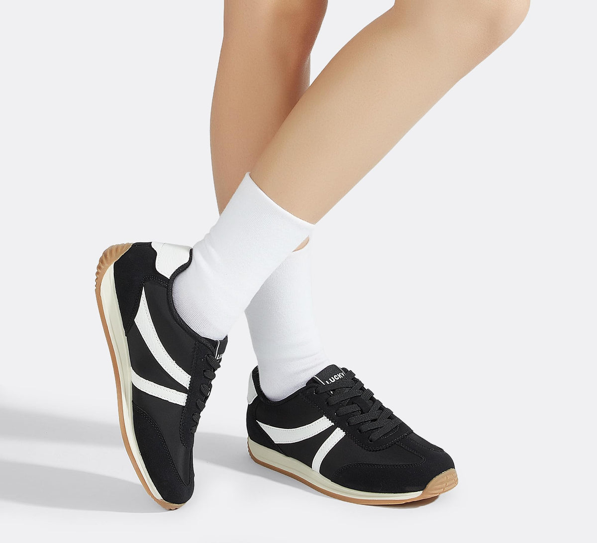LUCKY STEP Retro Trainers Non-Slip Comfortable Casual Shoes Womens US 8 NEW
