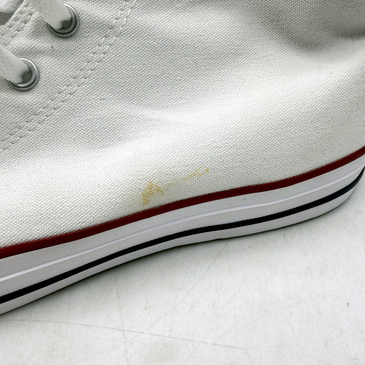 Converse Chuck Taylor All Star Canvas High Top White Trainers Mens US 9 DEMO