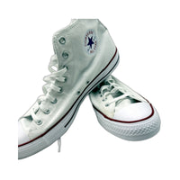 Converse Chuck Taylor All Star Canvas High Top White Trainers Mens US 9 DEMO