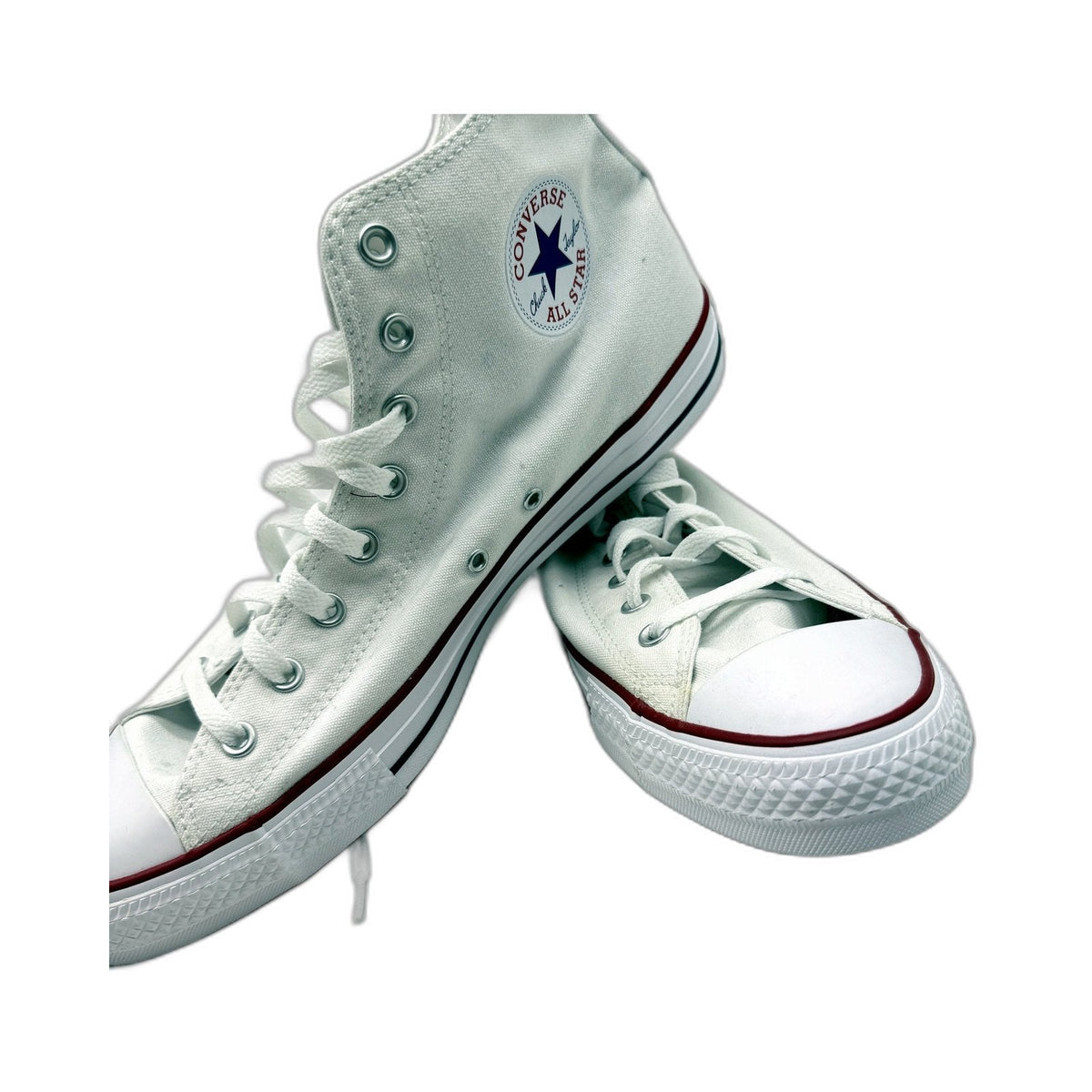 Converse Chuck Taylor All Star Canvas High Top White Trainers Mens US 9 DEMO