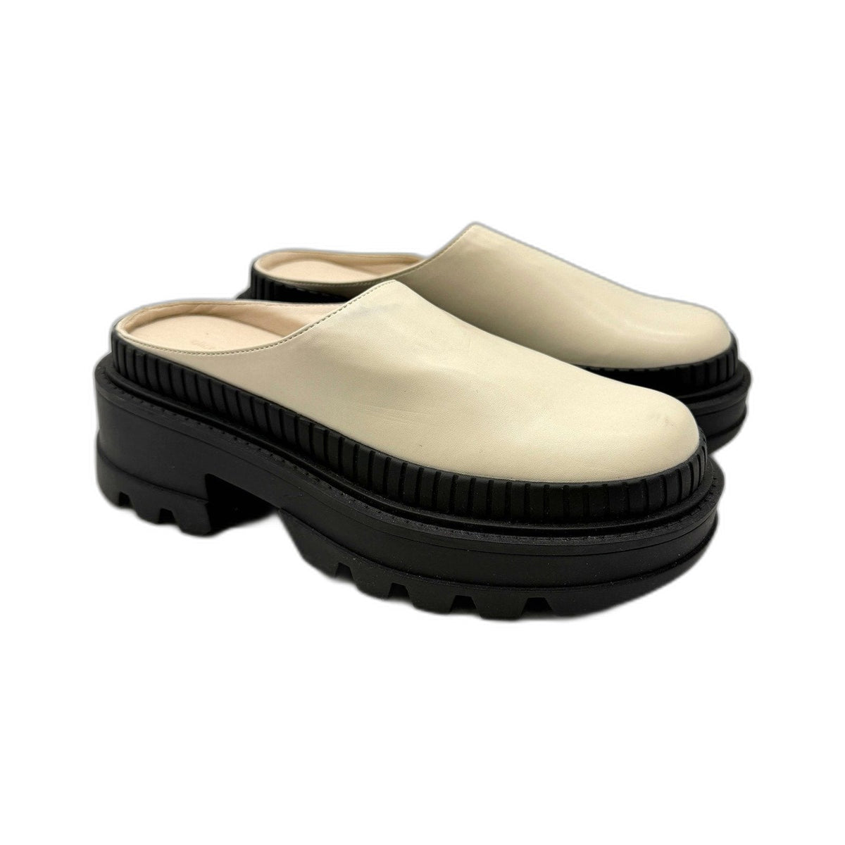 Alice In The Eve Womens Platform Clog Casual Comfortable Beige Size 7 DEMO