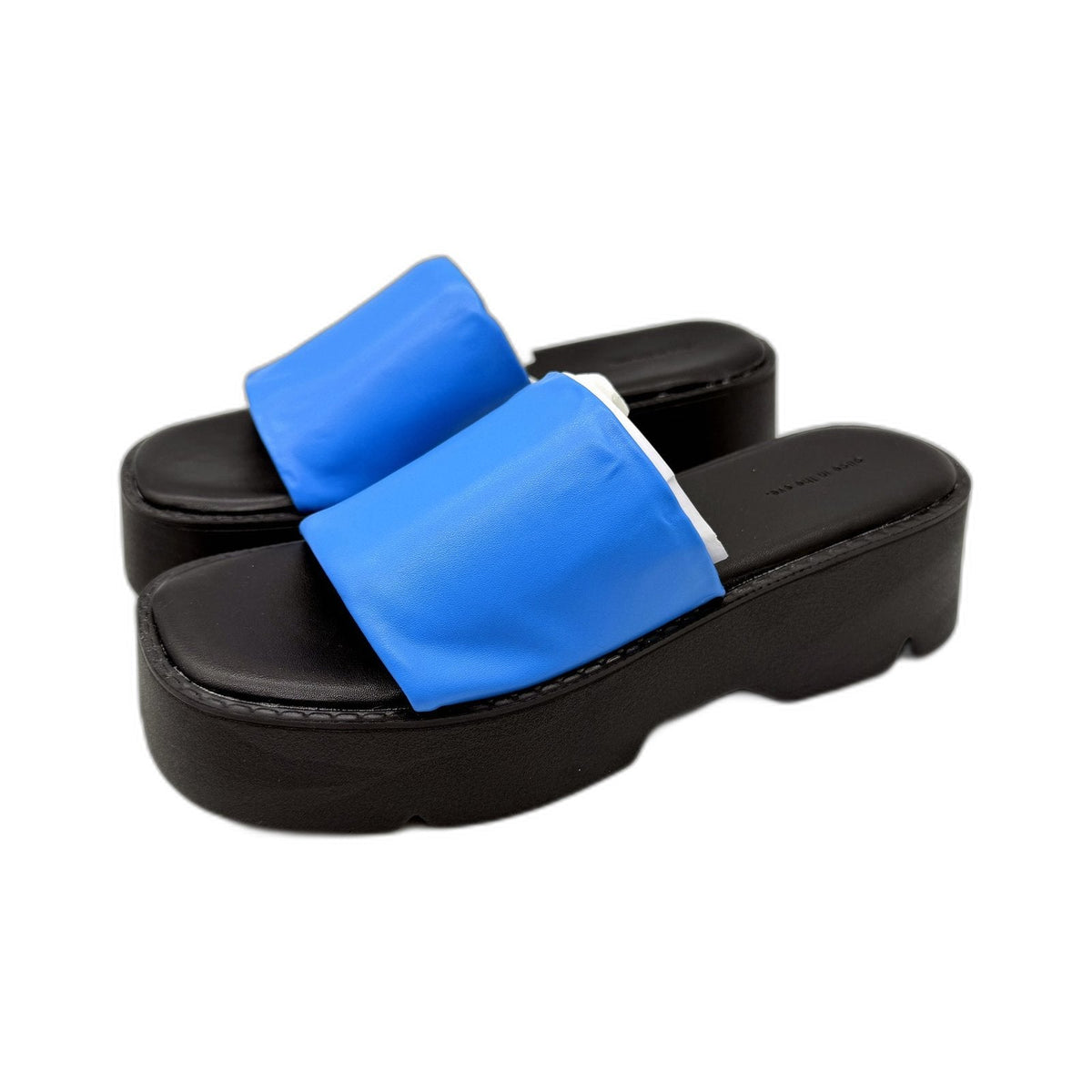 Alice In The Eve Womens Azure FREYA Chunky Platform Slides Size US 8 NEW