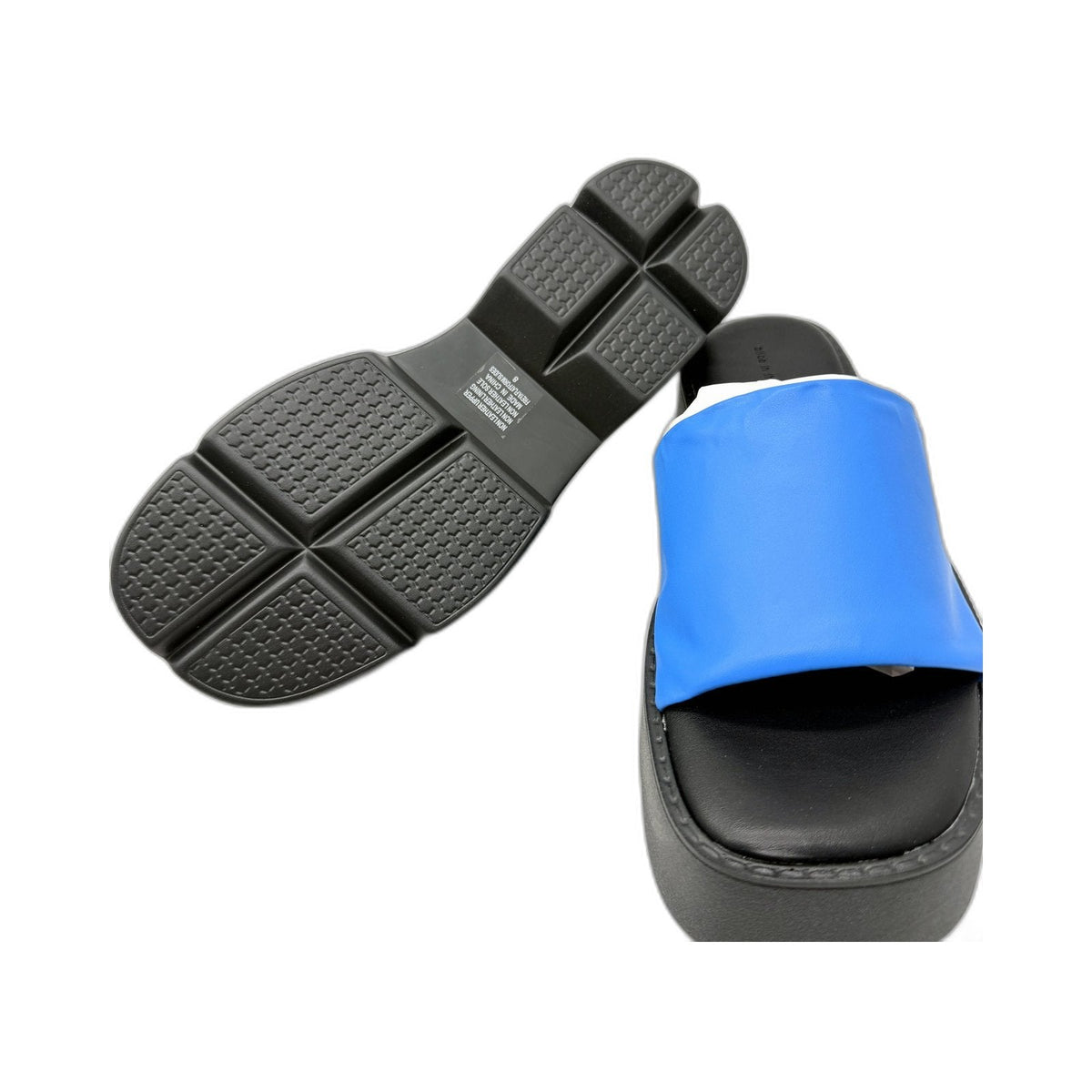 Alice In The Eve Womens Azure FREYA Chunky Platform Slides Size US 8 NEW