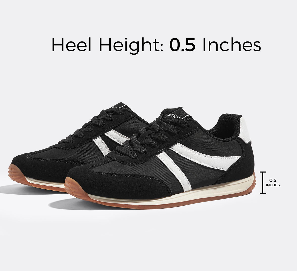LUCKY STEP Retro Trainers Casual Non-Slip Comfortable Running Shoes US 9 NEW