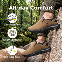 FitVille Dune Brown Outdoor Trekking & Hiking Shoes for Men WIDE FIT US 13 NEW
