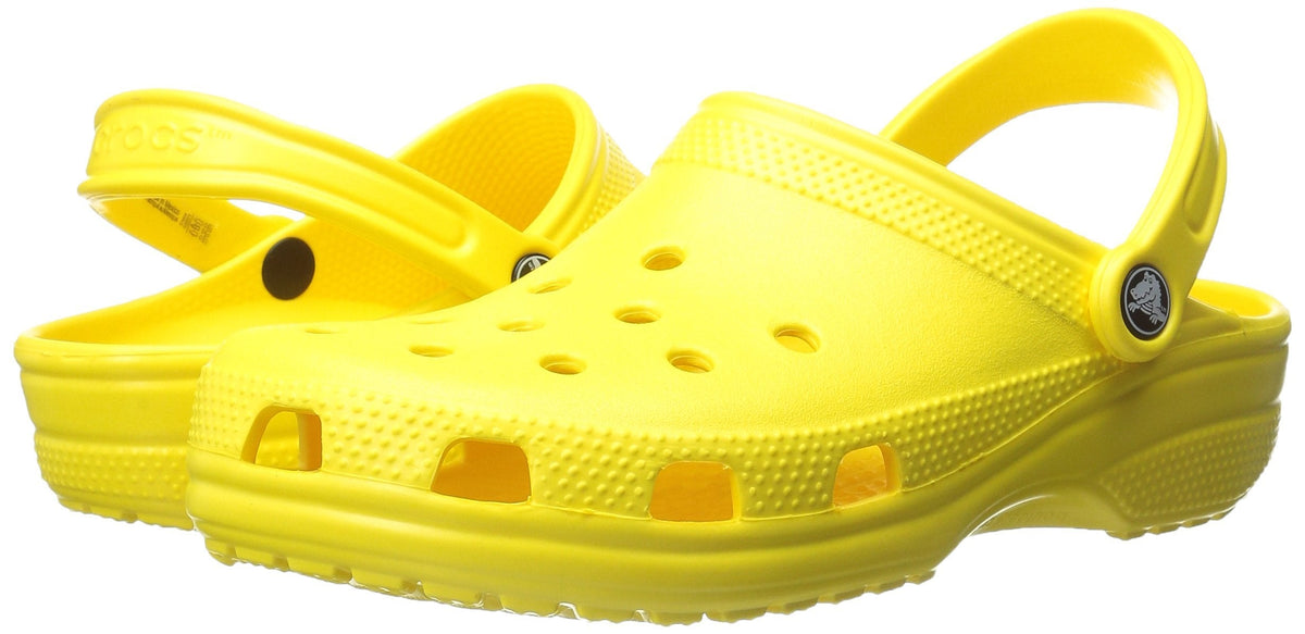 Crocs Classic Lemon Clogs Lightweight Comfortable Casual Shoes Unisex M7 W9 NEW