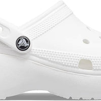 Crocs Classic Clogs Platform Clog White Comfortable Slip-On Shoes Women US 6 NEW