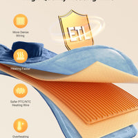 iDOO Weighted Electric Heating Pad for Neck Shoulders Back Blue DEMO
