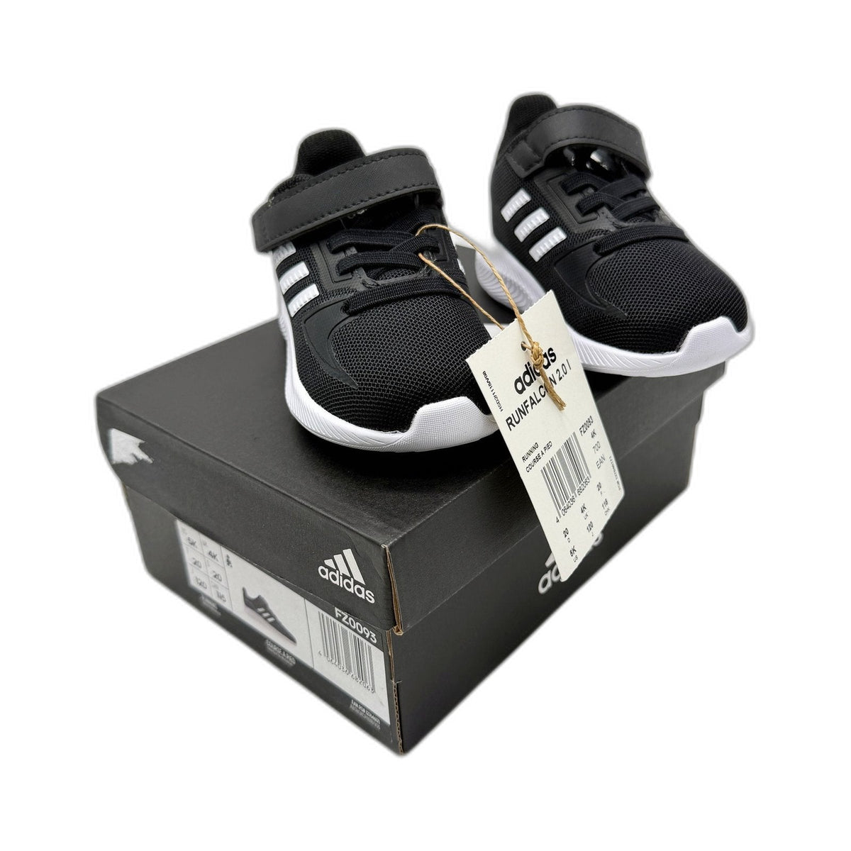 Adidas Unisex Runfalcon 2.0 Children's Running Shoes Black Toddler Size US 5 NEW