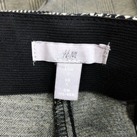 H&M Womens Plaid Trousers Plaid Houndstooth Trousers in Black and Beige, Size 8