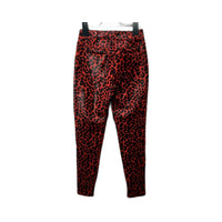 Jagger & Stone Womens Leopard Print Pants Drawstring Waist Comfortable Size 8
