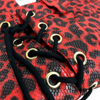 Jagger & Stone Womens Leopard Print Pants Drawstring Waist Comfortable Size 8