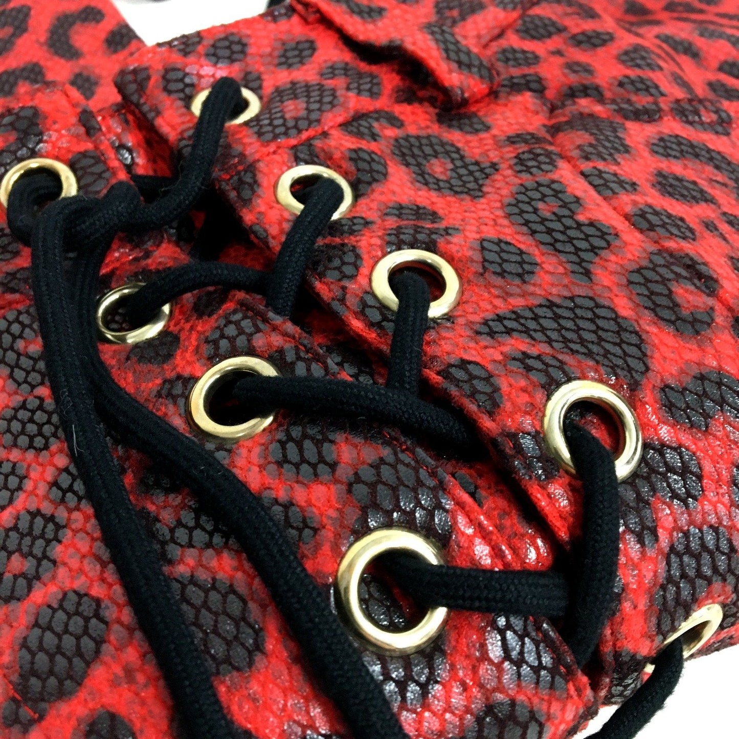 Jagger & Stone Womens Leopard Print Pants Drawstring Waist Comfortable Size 8