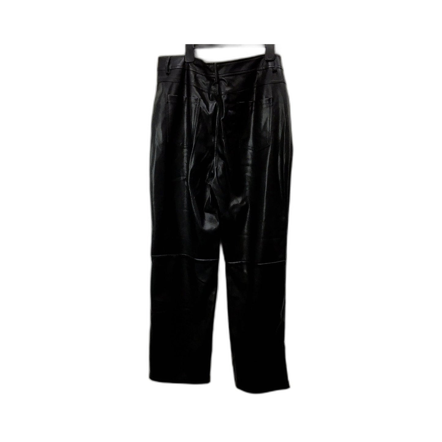 Alice in the eve. Womens Polyurethane Pants High Waisted Pleated Black Size 2XL NEW